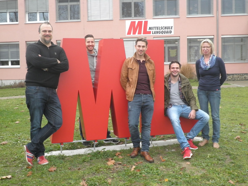 Unser Team Von links: Frank Lehmann (Projektleiter), Simon Seitz, Roland Krautlager, Patrick Ipfelkofer, Silvia Diermeier