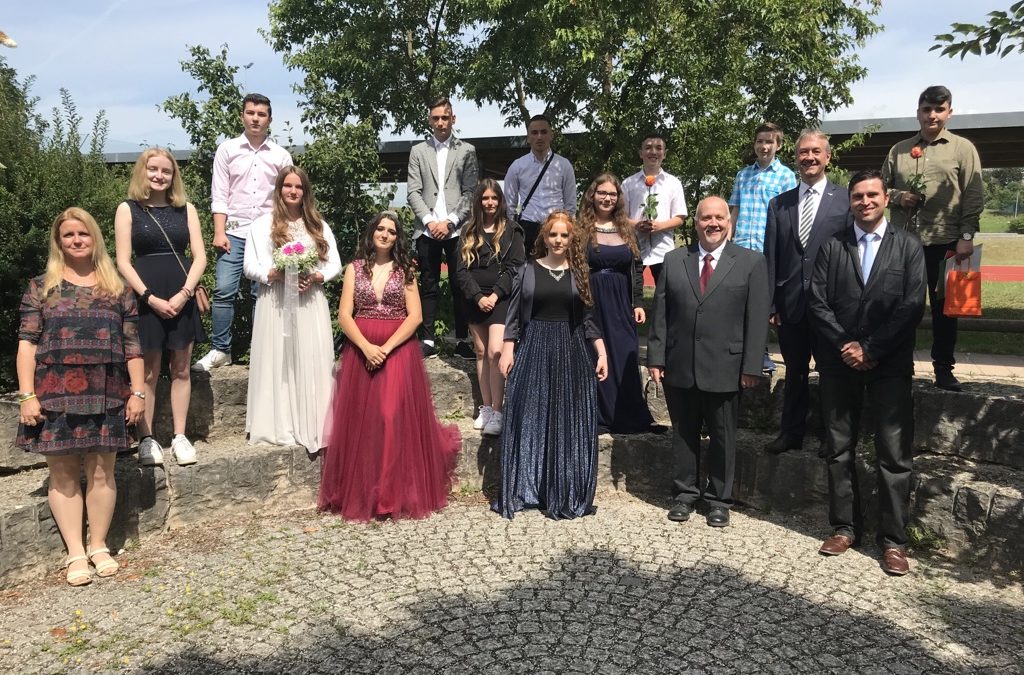 Abschluss-Schüler der 9. Klasse wurden verabschiedet