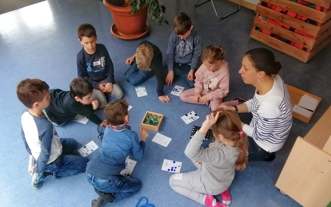 Klasse 1a zu Besuch im Kindergarten Rappelkiste